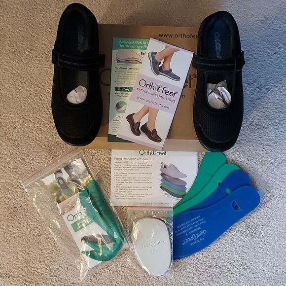 Orthofeet NWT Black Orthotic Chattanooga Mary Jane Size 8 - Picture 7 of 7